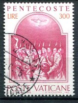 Vertikanstaten Afa 677 Stemplet