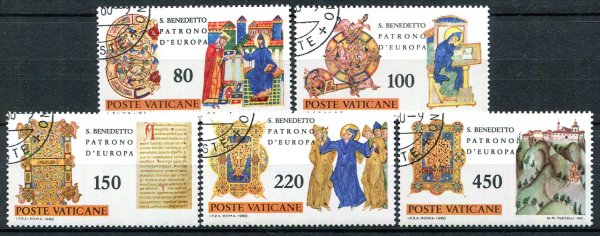 Vertikanstaten Afa 779 - 83 Stemplet