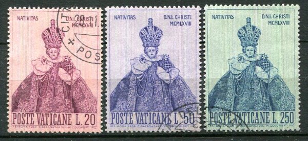 Vertikanstaten Afa 561 - 63 Stemplet