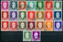 Norge Afa 68 - 90 Stemplet Tjeneste