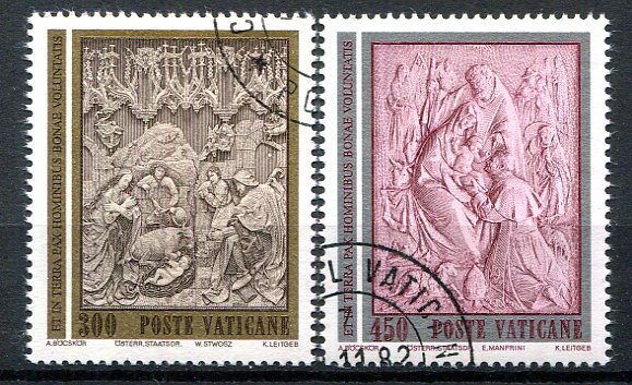 Vertikanstaten Afa 823 - 24 Stemplet