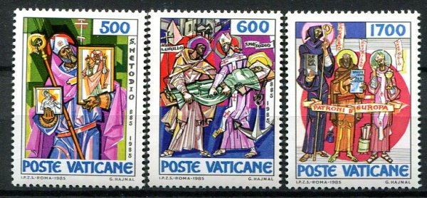 Vertikanstaten Afa 887 - 89 Postfrisk