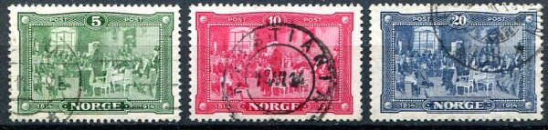 Norge Afa 89 - 91 Stemplet
