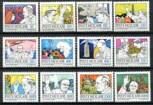 Vertikanstaten Afa 872 - 83 Postfrisk