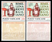 Vertikanstaten Afa 803 - 04 Postfrisk med vignet