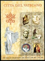 Vertikanstaten Afa 850 - 55 Postfrisk Miniark