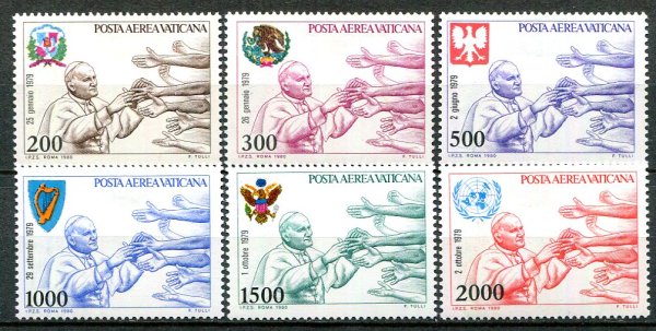Vertikanstaten Afa 784 - 89 Postfrisk