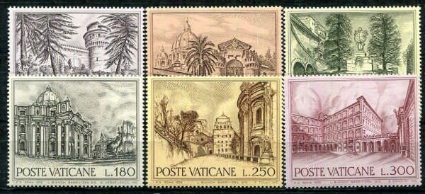 Vertikanstaten Afa 709 - 14 Postfrisk