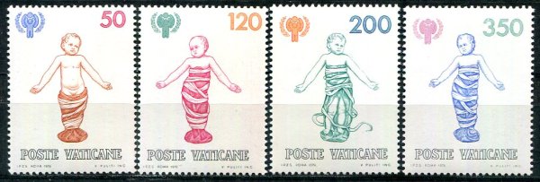 Vertikanstaten Afa 775 - 78 Postfrisk
