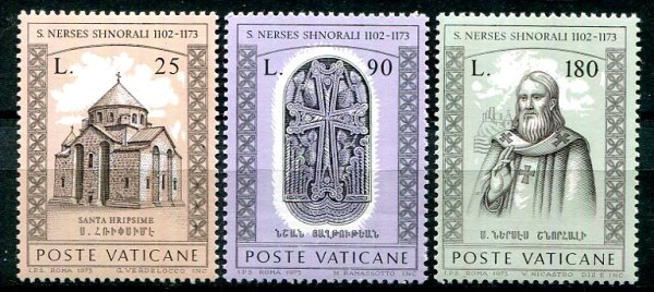 Vertikanstaten Afa 649 - 51 Postfrisk