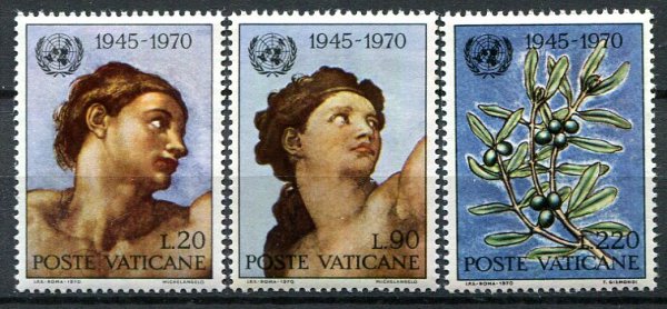 Vertikanstaten Afa 589 - 91 Postfrisk