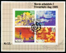 Norge Afa 938 Stemplet Miniark