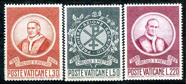 Vertikanstaten Afa 573 - 75 Postfrisk