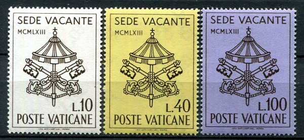 Vertikanstaten Afa 449 - 51 Postfrisk