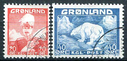 Grønland Afa 26 - 27 Stemplet