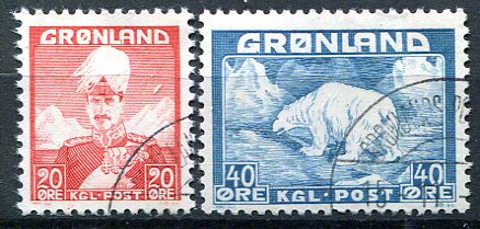 Grønland Afa 26 - 27 Stemplet