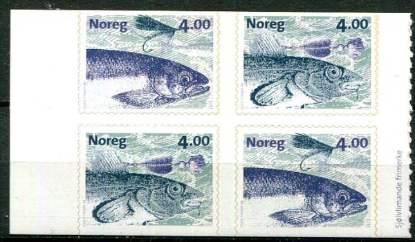 Norge Afa 1299 - 00 Postfrisk 4-blok