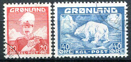 Grønland Afa 26 - 27 Stemplet