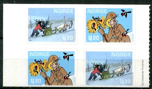 Norge Afa 1356 - 57 Postfrisk 4-blok