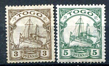Tysk Post i Togo Afa 07 - 08 Ustemplet