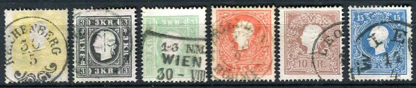 Østrig Afa 06 II - 11 II Stemplet