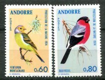 Andora (Fransk Post) Afa 261 - 62 Postfrisk