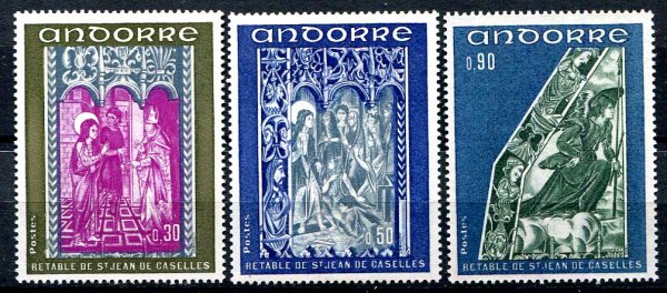 Andora (Fransk Post) Afa 242 - 44 Postfrisk