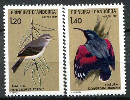 Andora (Fransk Post) Afa 315 - 16 Postfrisk