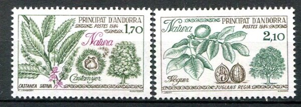 Andora (Fransk Post) Afa 352 - 53 Postfrisk