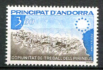 Andora (Fransk Post) Afa 349 Postfrisk