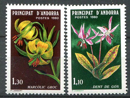 Andora (Fransk Post) Afa 307 - 08 Postfrisk
