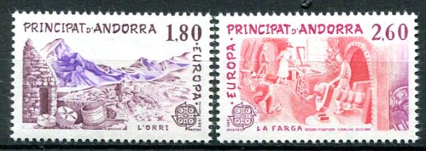Andora (Fransk Post) Afa 334 - 35 Postfrisk