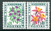 Andora (Fransk Post) Afa 51 - 52 Postfrisk Portomærker