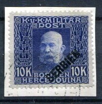 Østrig Afa 42 Stemplet Feltpost i Serbien