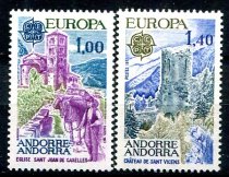 Andora (Fransk Post) Afa 282 - 83 Postfrisk