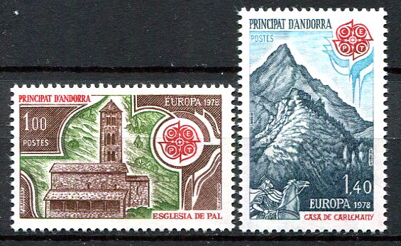 Andora (Fransk Post) Afa 290 - 91 Postfrisk