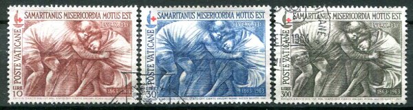 Vertikanstaten Afa 479 - 81 Stemplet