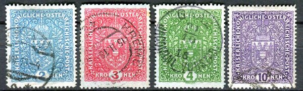 Østrig Afa 186 - 89 Stemplet