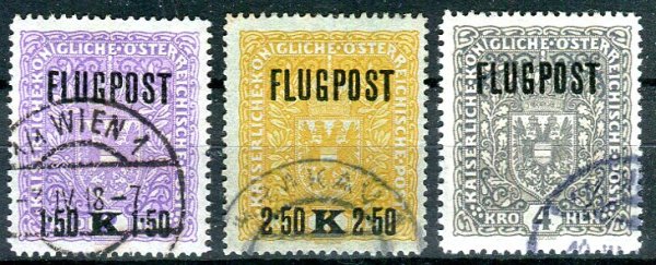Østrig Afa 194 - 96 Stemplet