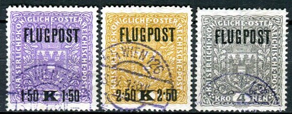 Østrig Afa 194 - 96 Stemplet