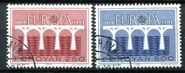 Færøerne Afa 91 - 92 Stemplet