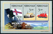 Færøerne Afa 194 - 96 Postfrisk Miniark
