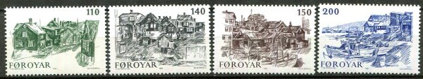 Færøerne Afa 53 - 56 Postfrisk