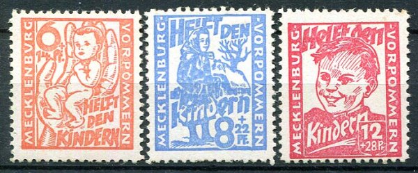 Mecklenburg-Vorpommern Afa 21 - 23 Postfrisk