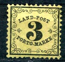 Baden Afa 02 Stemplet Portomærke