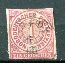 Norddeutscher Postbezirk Afa 04 Stemplet