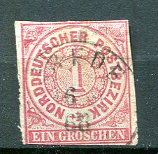 Norddeutscher Postbezirk Afa 04 Stemplet