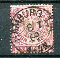 Norddeutscher Postbezirk Afa 16 Stemplet