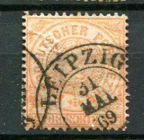 Norddeutscher Postbezirk Afa 21 Stemplet