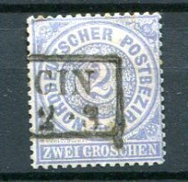 Norddeutscher Postbezirk Afa 17 Stemplet